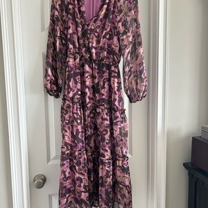 Greylin Pink and Purple Maxi Dress